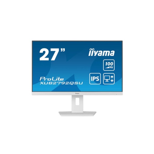 [XUB2792QSU-W6] Ecran IIYAMA 27 Blanc IPS Ultra mince 0.4ms 100Hz 2560x1440 250 cd/m  HPs HDMI