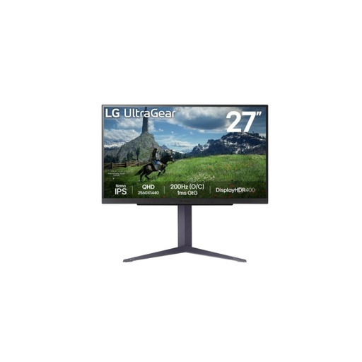 [27GS85Q-B] ECRAN LG 27 gaming Nano IPS 27GS85Q-B 180Hz 16:9 1ms 2560x1440 400cd/m  2xHDMI