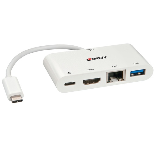 [43239] Mini Dock USB 3.1 Type C pour Notebook - HDMI, PD 3.0 100W, USB 3.1, Gigabit ***