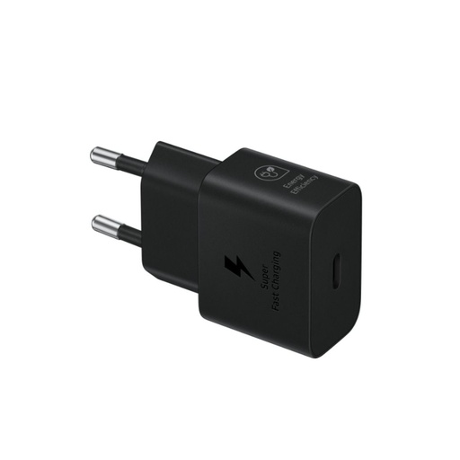 [EP-T2510XBEGEU] Chargeur secteur Rapide 25W Type C matériaux recyclés GaN avec c ble Coloris Noi