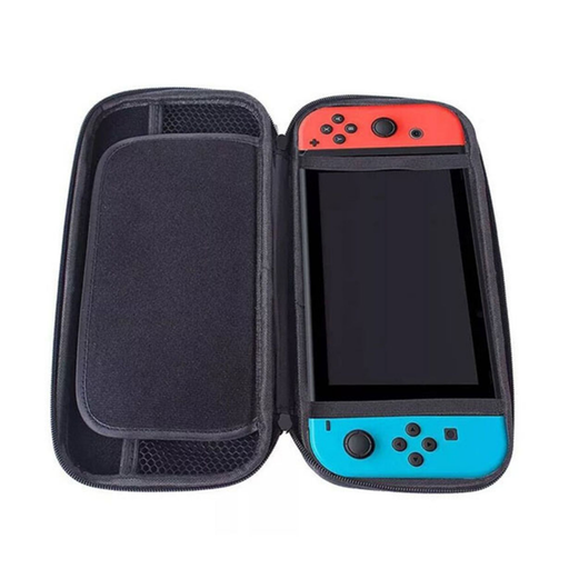 [SAC NINTENDOSWN] Etui de transport Nintendo Switch noir - rigide avec rangements intérieurs peut 