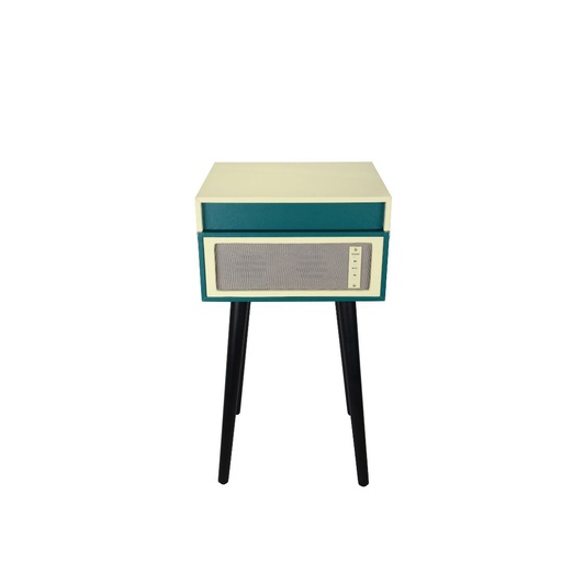 [0-CRH337CTBC2] Platine vinyle Halterrego avec 4 pieds en bois amovibles et HP intégrés, RMS 2*5