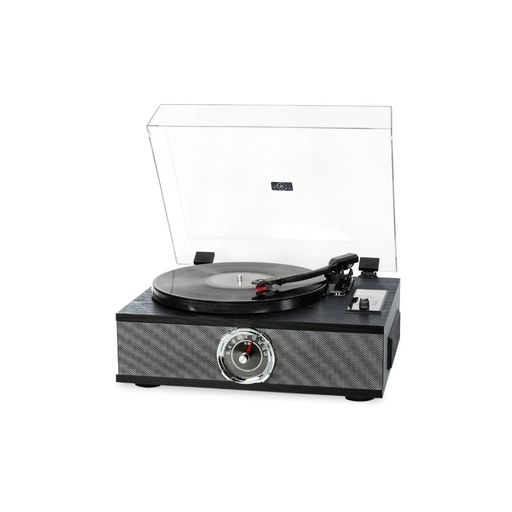[0-CRH339ALLNR] Platine vinyle Halterrego MANHATTAN ALL-in-one avec 2 HP intégrés / couvercle,