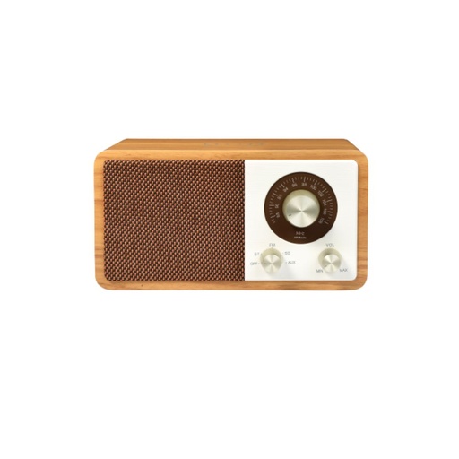 [0-HALENCINDUC] Enceinte Bluetooth Halterrego avec charge induction Qi 15W. BT V5.0, RMS 10W, FM