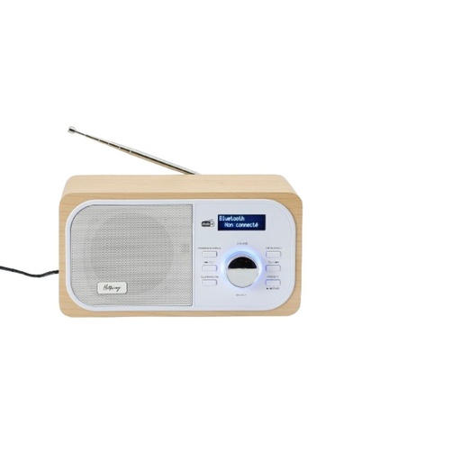 [0-HALRADDABBT] Radio DAB+/DAB/FM, connexion Bluetooth, double alarme, écran LCD, Luminosité rég