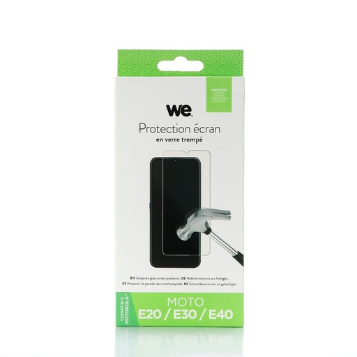 [WE009MOTOE20] ***WE Verre trempé MOTOROLA MOTO E20 / E30 / E40