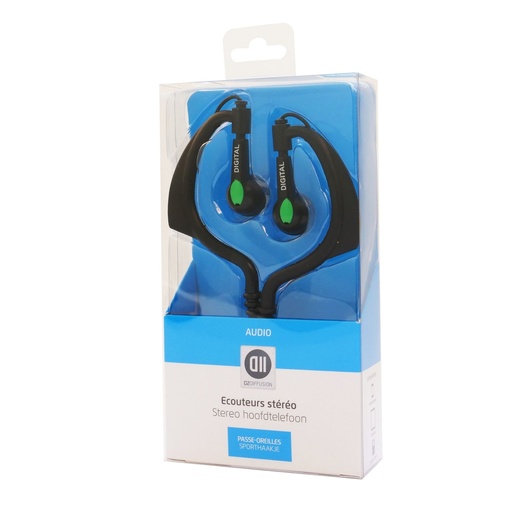 [D2DH150] ***Ecouteurs Jack 3.5mm Passes oreilles - 1.10 m Fiches Or D2 Diffusion
