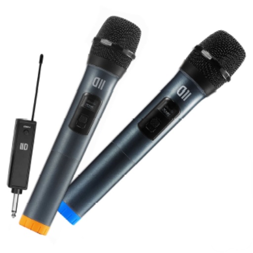 [D2MICSFILPACK2P] Pack microphone dynamique DII sans fil avec ecran Omnidirectionne recepteur rech