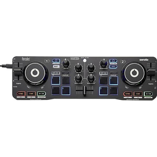 [4780884] Hercules DJControl STARLIGHT controleur DJ Lite DJing avecSerato Interface audio