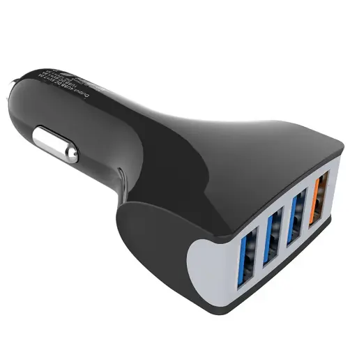 [WEAC4USB35WN] Chargeur allume-cigare 4 ports USB - Total 35W/7A - 1 port QC 3.0 18W (DC 5V/3A,