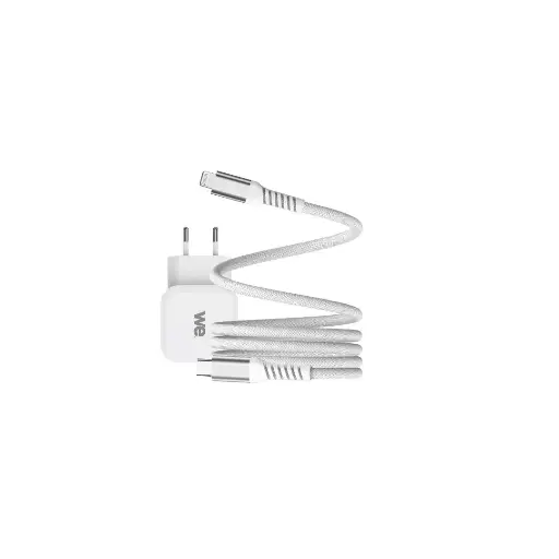 [WEALUSBCAPPMAG100BL] Bundle chargeur 1 port USB-C 20W + c ble USB-C/Lightning blanc