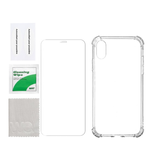 [WEBUNDLETPUIXR] ***WE PACK verre trempé et coque de protection transparente IPHONE XR
