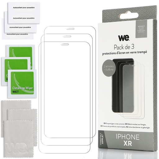 [WEBUNDLEVTIXR] ***WE BUNDLE 3 verres trempés IPHONE XR