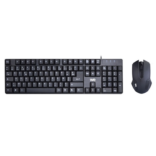 [WECLASOUFIL] Bundle Clavier + Souris Filaire WE Plug & Play / Compact / 1000 DPI Touches sile