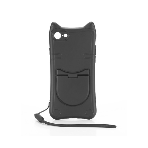 [WECOQCHATIPHONE78N] ***WE Coque de protection CHAT APPLE IPHONE 7 / 8 / SE 2020 Noir