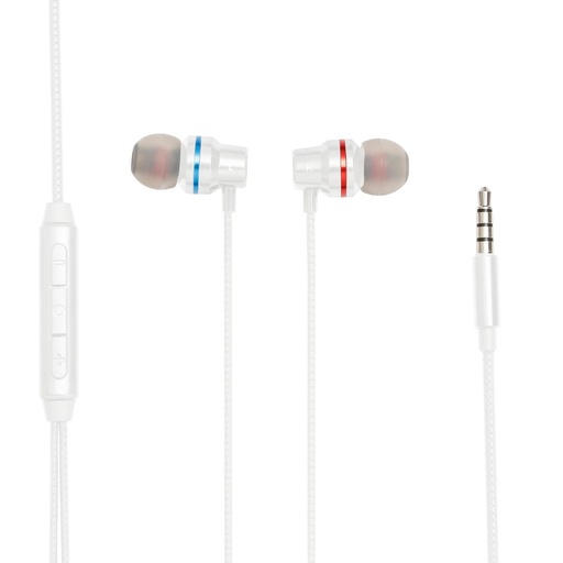 [WEINTRAMICBL2] Ecouteurs WE filaire, intra, jack 3.5mm avec bo tier de contr le et micro intégr